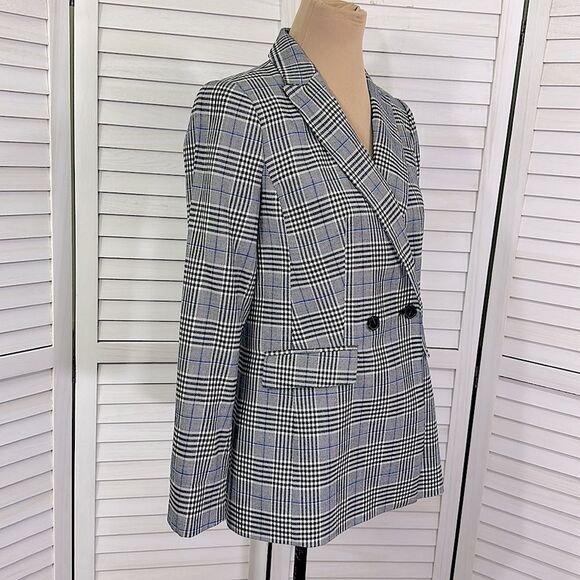 Talbots Glen Plaid Blazer Size 2 Modern Longer Lenght NWOT - Picture 7 of 12